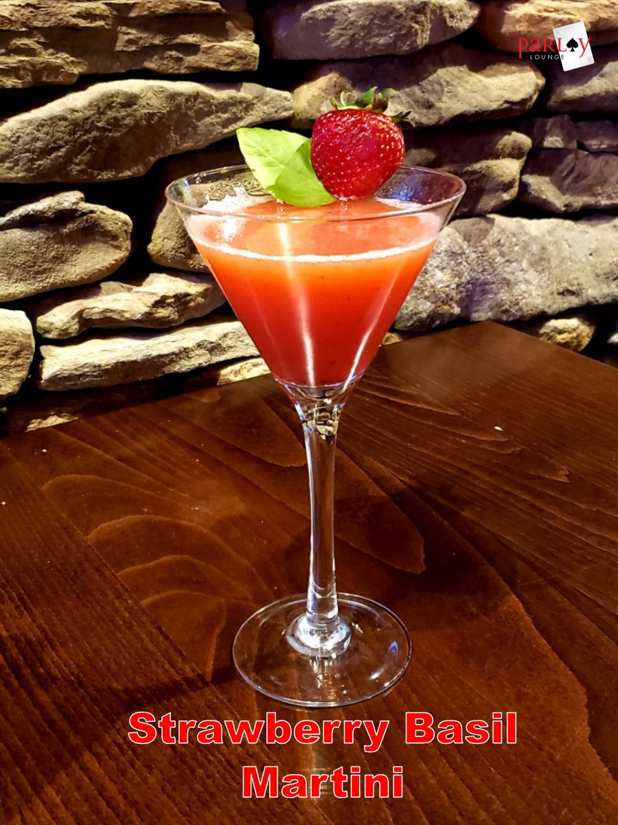 Strawberry-Basil-Martini